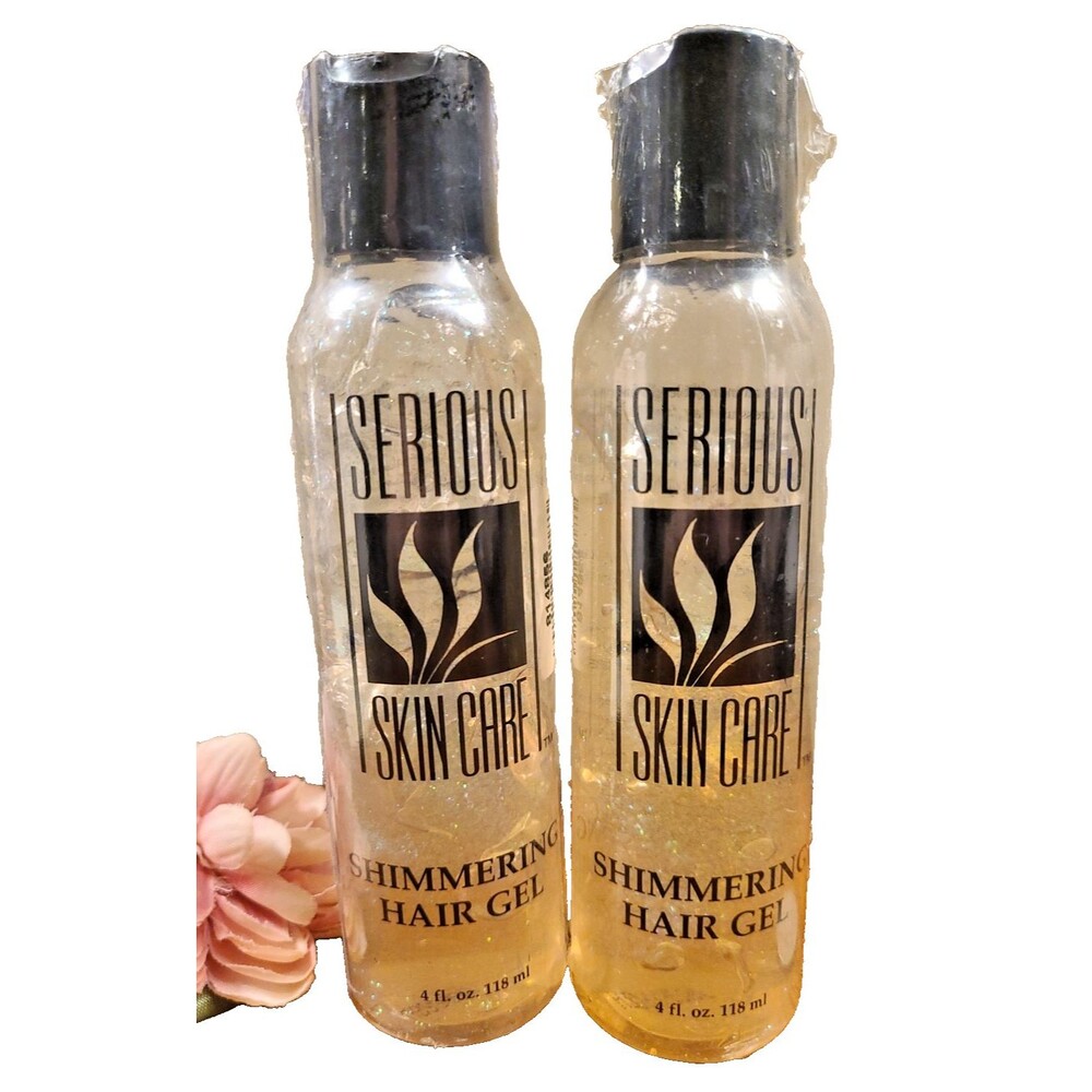 (2) Serious Skin Care Shimmering Hair Gel New Sealed NOS 4 fl oz Each READ DESC